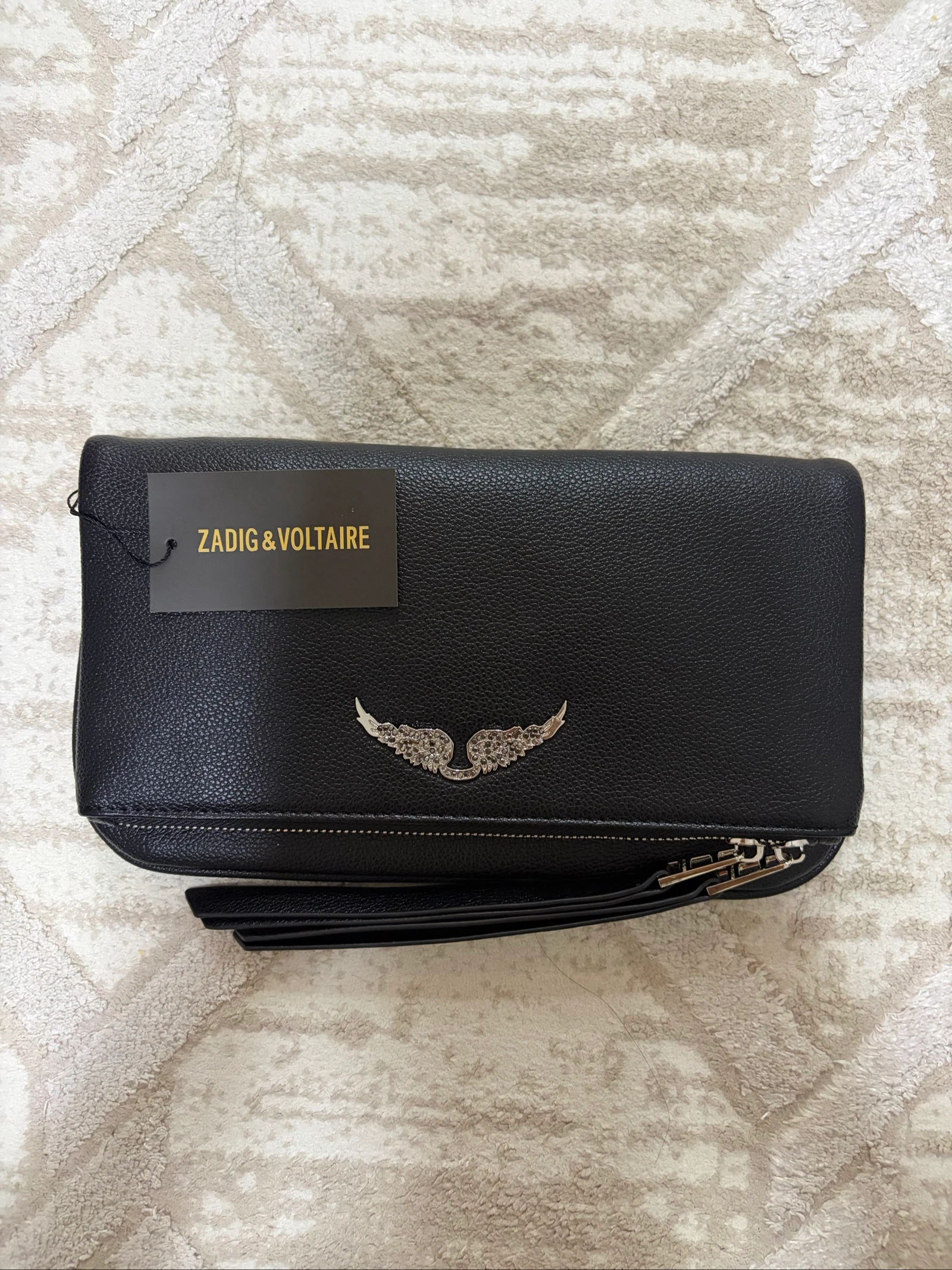 Zadig et Voltaire Rock Clutch Black – photo 3